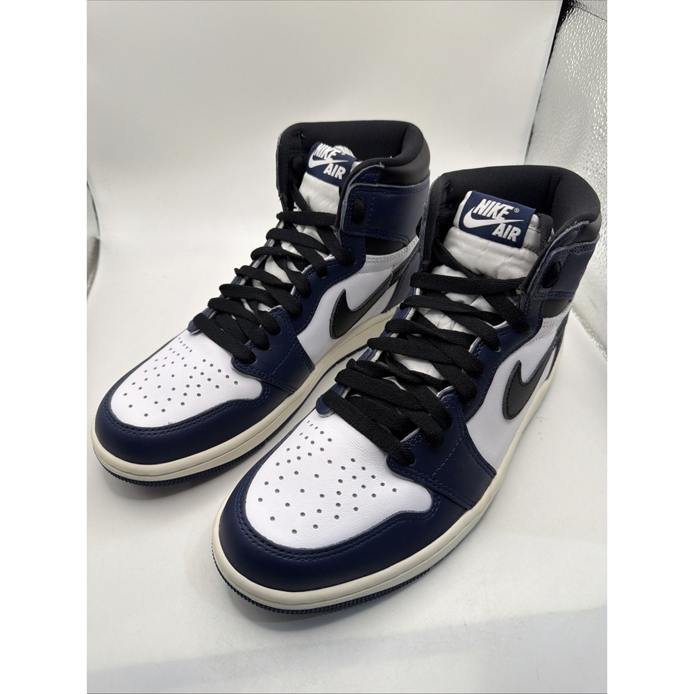 Air Jordan 1 Retro High OG Men's Size 7.5 Midnight Navy black White DZ5485-401
